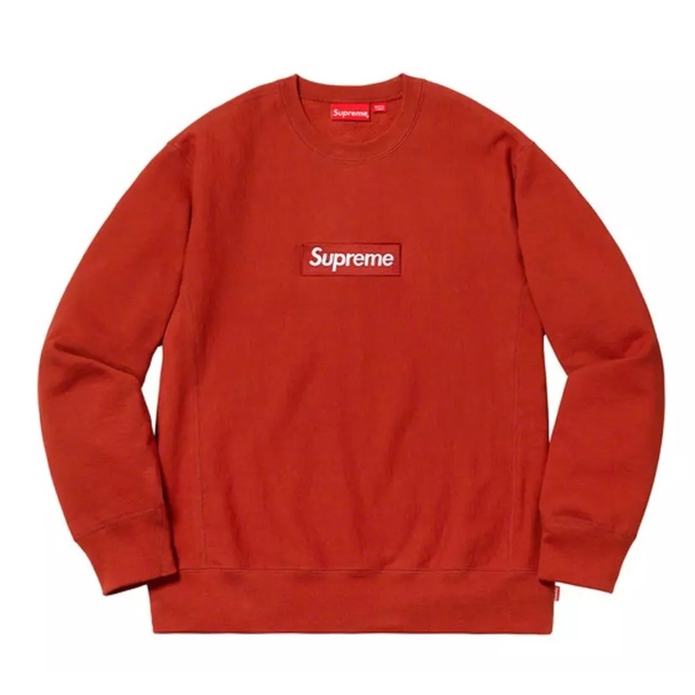 Supreme Box Logo Crewneck Sweatshirt “Rust”